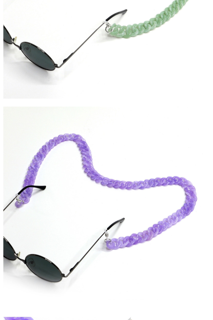 Fashion 5 Purple Acrylic Chain Solid Color Glasses Chain,Glasses Accessories