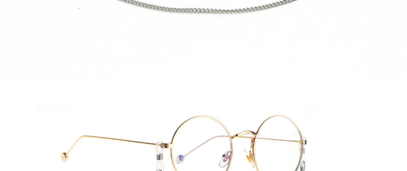Fashion Silver Stainless Steel Chain Turquoise Eye Non-slip Glasses Chain,Glasses Accessories