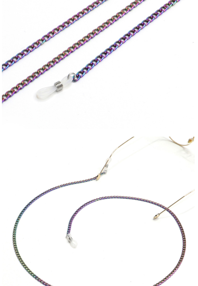 Fashion Thick Chain Multicolored Beads Beads Anti-skid Glasses Chain,Glasses Accessories