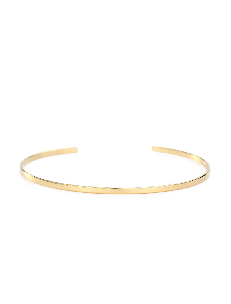 Fashion Rose Gold Stainless Steel C-shaped Opening Bracelet,Bracelets