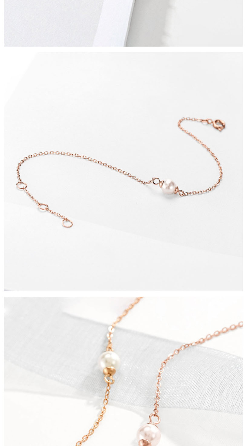 Fashion 14k Gold Fine-edged Bracelet With Pearl Chain,Bracelets