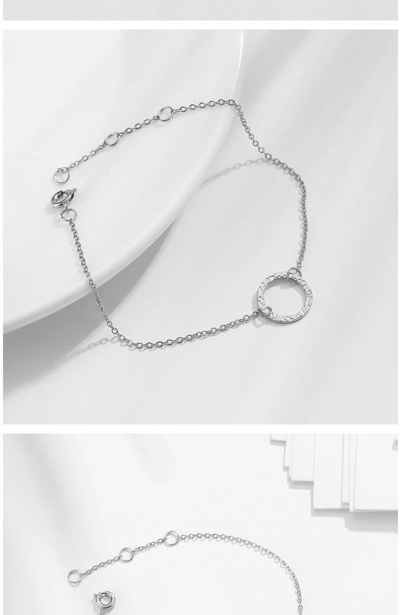 Fashion Steel Color Hollow Round Adjustable Chain Bracelet,Bracelets