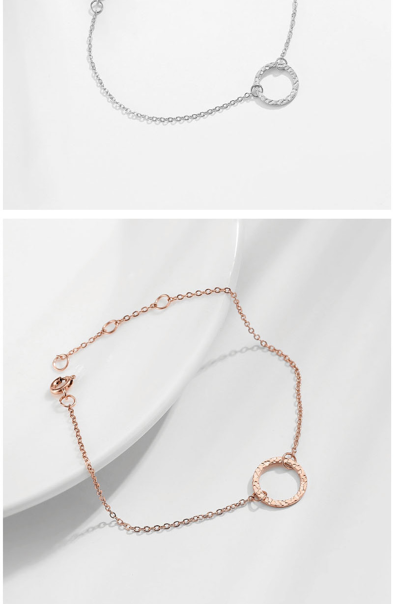 Fashion Rose Gold Hollow Round Adjustable Chain Bracelet,Bracelets