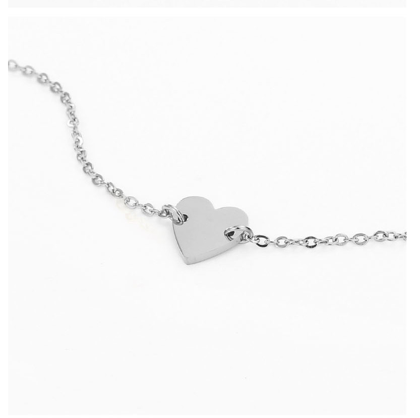 Fashion Steel Color Love Chain Adjustable Bracelet,Bracelets