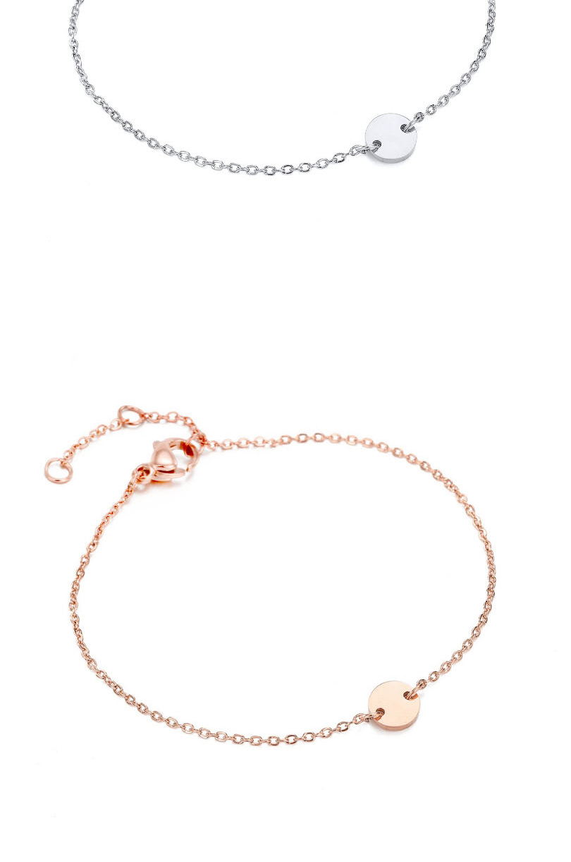 Fashion 14k Gold Small Round Adjustable Chain Bracelet,Bracelets