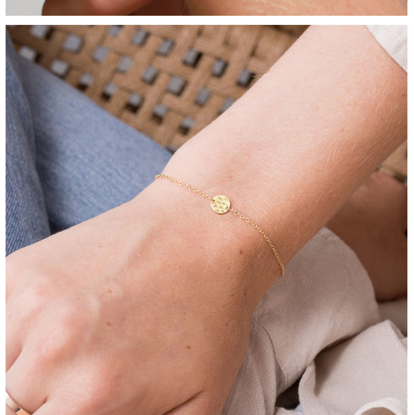 Fashion 14k Gold Irregular Uneven Chain Adjustable Bracelet,Bracelets
