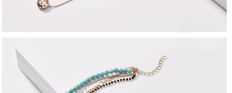 Fashion Bai Song Natural Stone Bead Claw Chain Multilayer Necklace,Multi Strand Necklaces