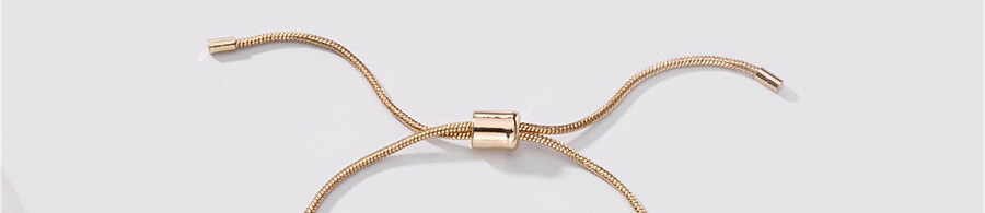 Fashion Golden Copper Chain Pig Nose Chain Hollowed Out Pullable Bracelet,Fashion Bracelets