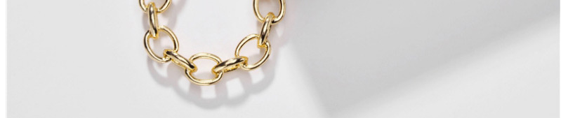 Fashion Gold Alloy Hollow Twist Chain C Earrings,Hoop Earrings