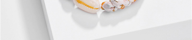 Fashion Orange Natural Shell Pearl Color Silk Braided Alloy Bracelet,Fashion Bracelets