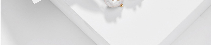 Fashion White Natural Shell Pearl Diamond Alloy Earrings,Hoop Earrings