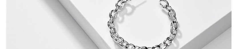 Fashion Silver Alloy Hollow Twist Chain Earrings,Hoop Earrings
