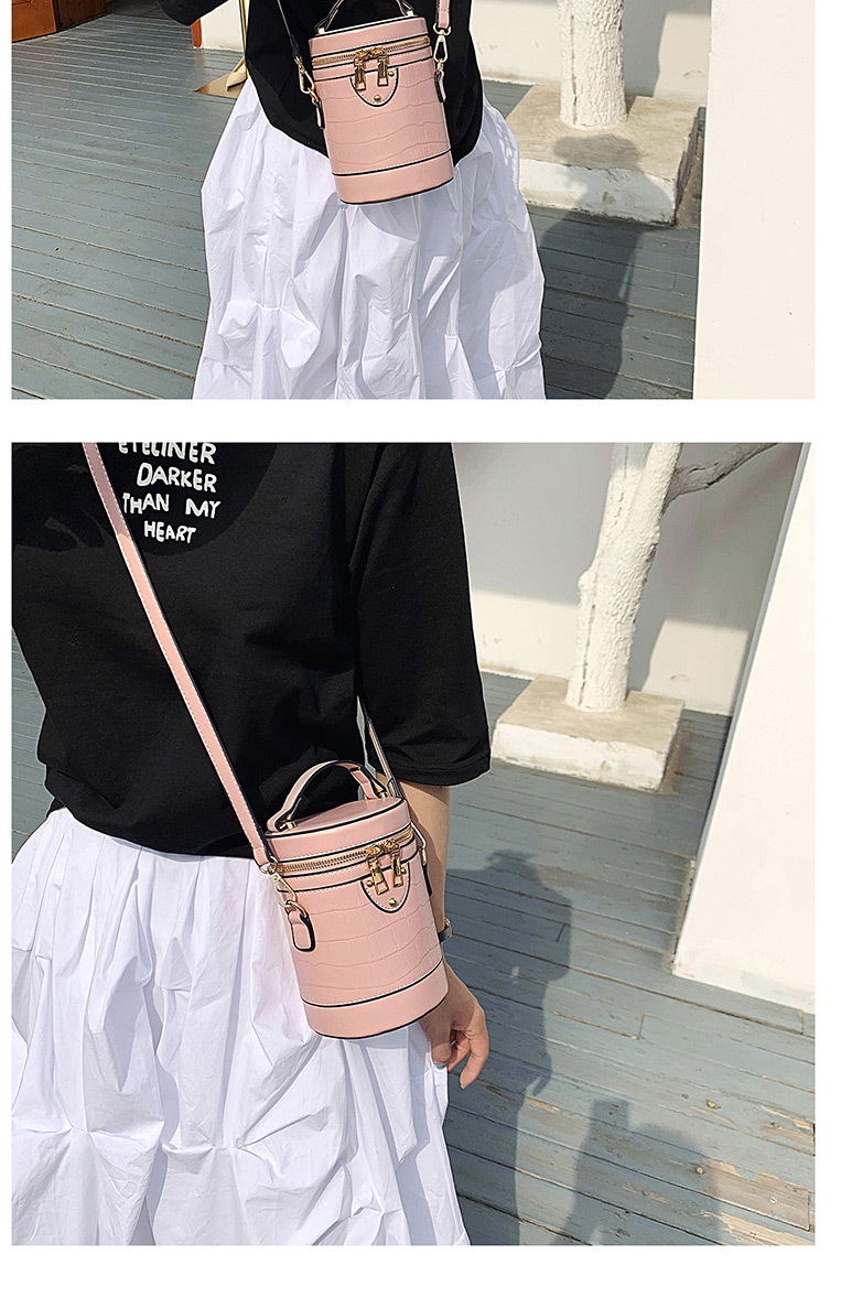 Fashion Pink Stone Cross Stitch Shoulder Bag,Shoulder bags