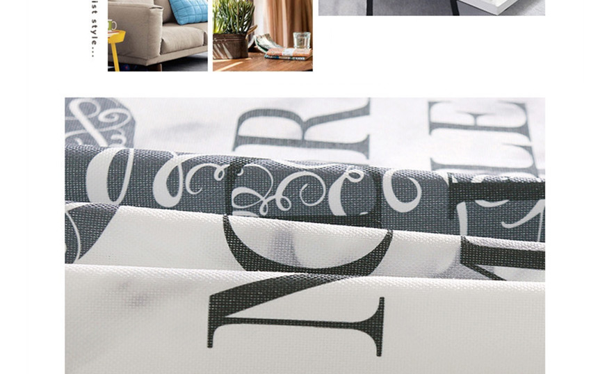 Fashion Blue Crown (50 * 150cm) Dust-proof Printed Cotton And Linen Coffee Table Cloth With Pocket,Home Textiles
