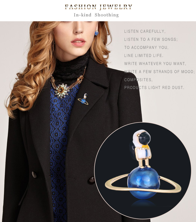 Fashion Planet Planet Alloy Oil Drop Brooch,Korean Brooches