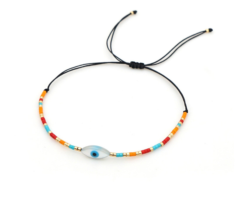 Fashion Diamond Hand-woven Rice Beads Eye Adjustable Bracelet,Beaded Bracelet