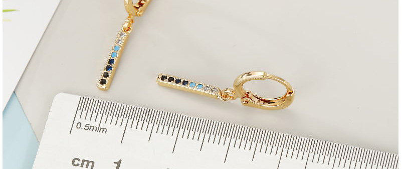 Fashion Golden Micro-set Zircon Earrings,Earrings