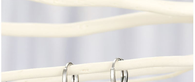 Fashion White K Micro-set Zircon Earrings,Earrings