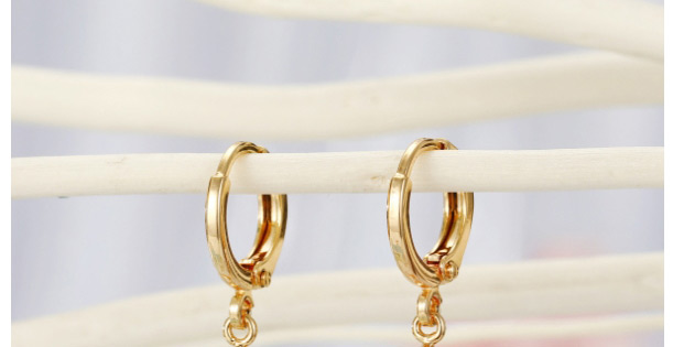 Fashion Golden Color Snake Micro-set Zircon Alloy Snake Earrings,Earrings