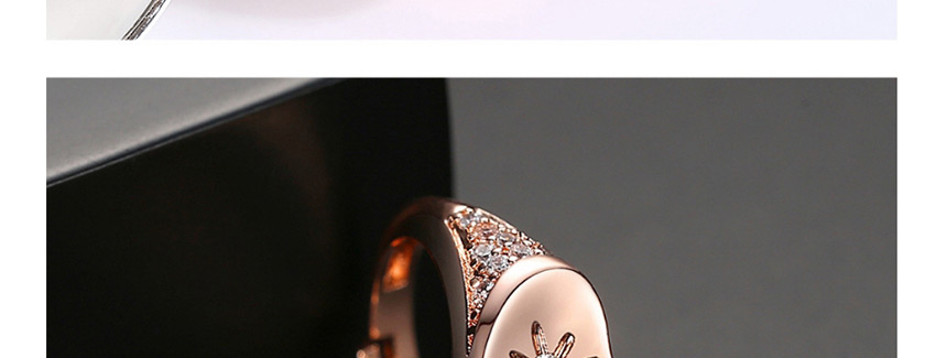 Fashion 18k Heart Shape Adjustable Open Ring,Rings