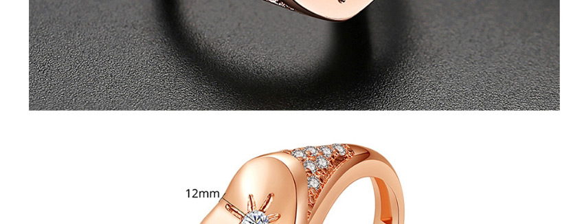 Fashion 18k Heart Shape Adjustable Open Ring,Rings