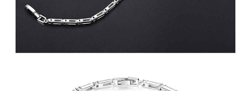 Fashion Platinum Copper-set Zircon Fine Bracelet,Bracelets