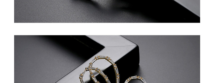 Fashion 18k Pearl Copper Inlay Zircon Hollow Flower Brooch,Korean Brooches