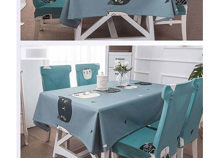 Fashion Good Morning Green (140 * 210cm Without Chair Cover) Printed Dustproof And Waterproof Household Tablecloth,Home Textiles