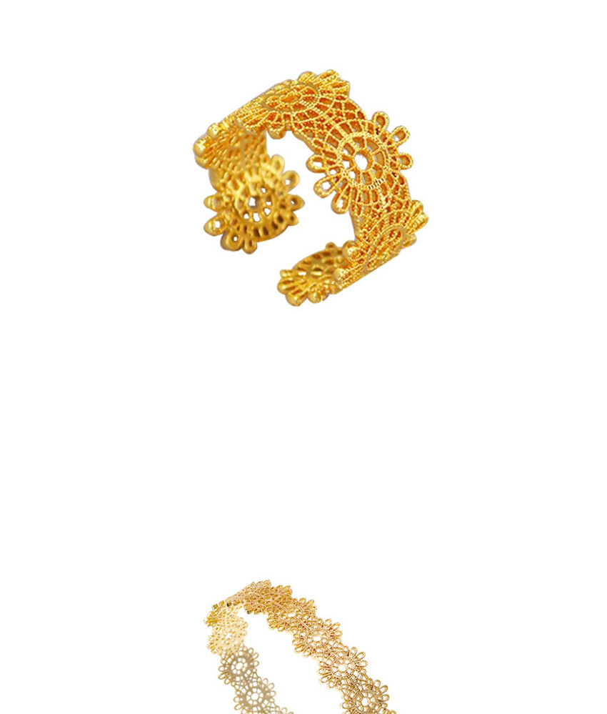Fashion Ring Brass Openwork Lace Opening Bracelet Ring,Fashion Rings