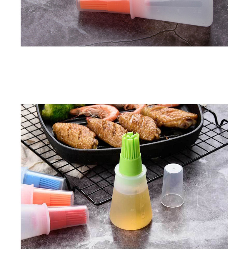 Fashion Orange (without Cover) (without Cover) Comes With High Temperature Silicone Oil Brush For Oil Bottle,Kitchen