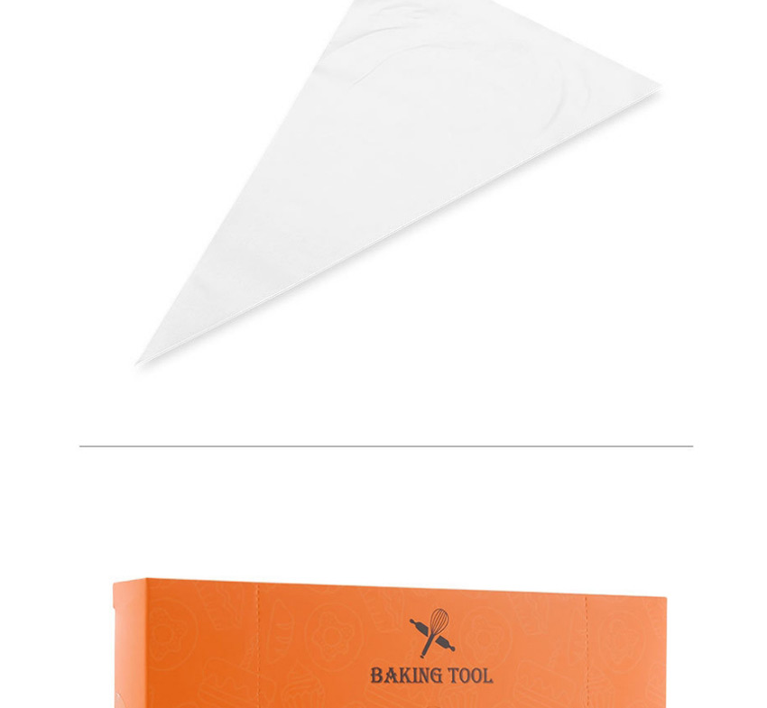 Fashion Pastry Bags 50pcs Drawer Box Transparent Disposable Decorating Bag,Kitchen