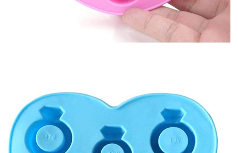 Fashion Pink Diamond Ring Silicone Ice Mould,Kitchen