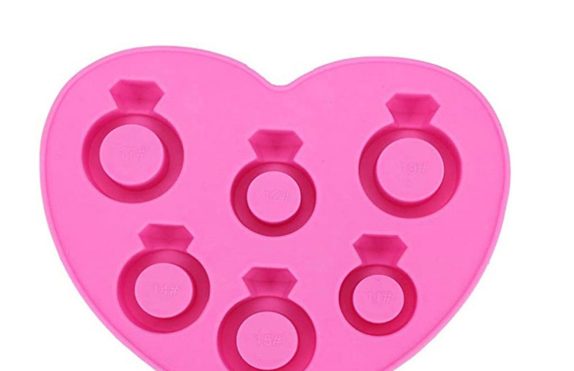 Fashion Pink Diamond Ring Silicone Ice Mould,Kitchen