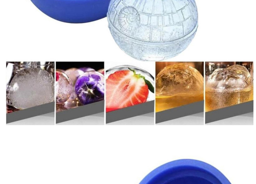Fashion Blue Star Wars Ball Silicone Ice Mold,Kitchen