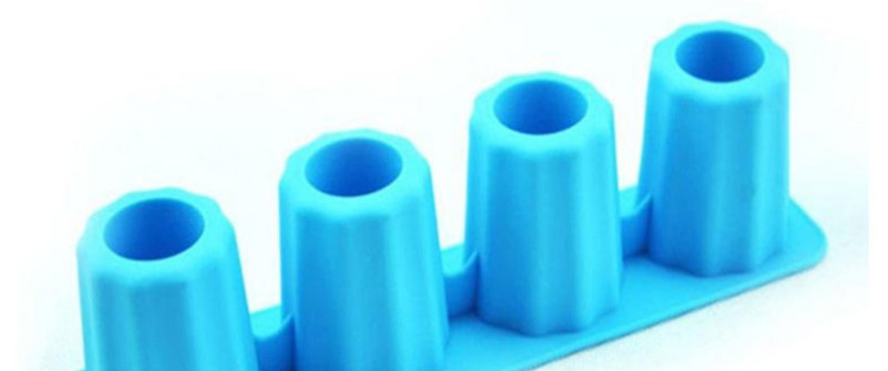 Fashion Blue Silicone Ice Mould For Rectangular Ice Cup,Kitchen