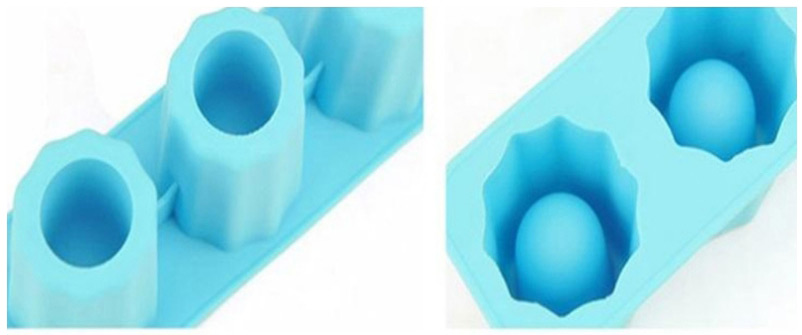 Fashion Blue Silicone Ice Mould For Rectangular Ice Cup,Kitchen