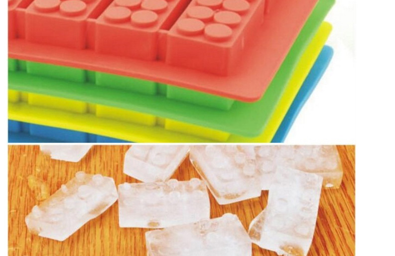Fashion Green Silicone Building Blocks Chocolate Ice Mould,Kitchen