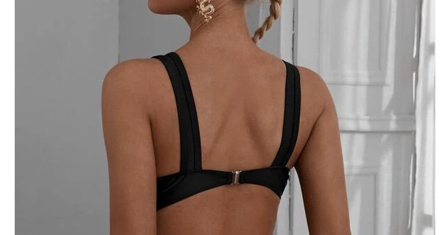 Fashion Black Mesh Openwork Stitching One-piece Swimsuit,One Pieces