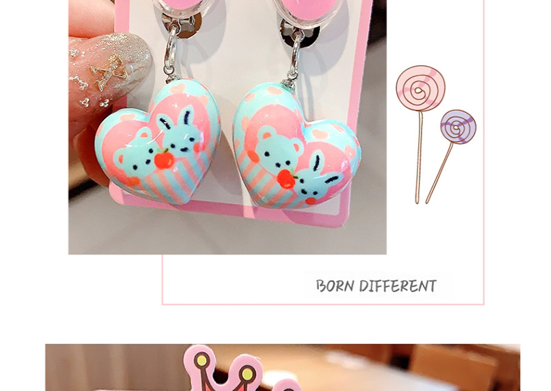 Fashion Little Brown Bear (with Battery) Will Shine Fruit Animal Children Hairpin,Kids Accessories