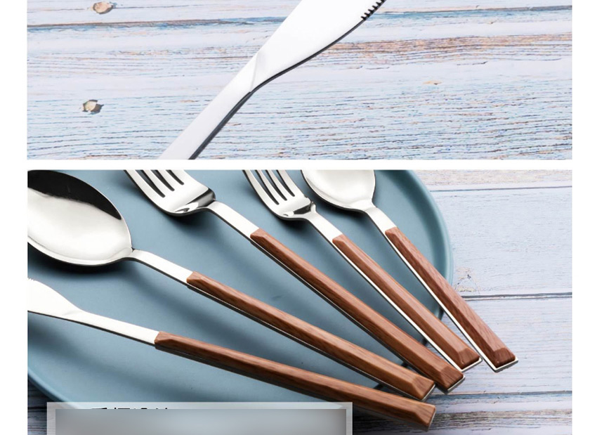 Fashion White Marbled Table Knife Grain Stainless Steel Imitation Marble Grain Knife And Fork Spoon,Kitchen