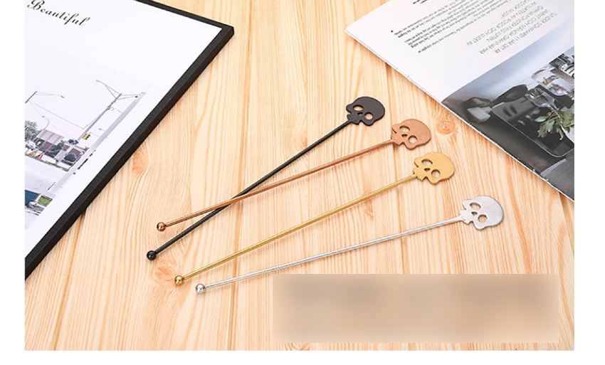 Fashion (minimum Number) Gold Thickened Long Handle Stainless Steel Coffee Stirring Spoon,Kitchen