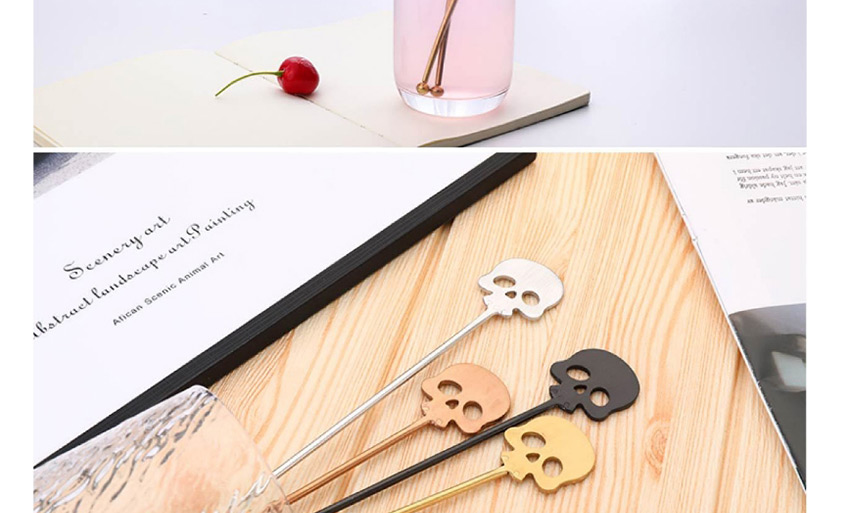 Fashion (minimum Number) Gold Thickened Long Handle Stainless Steel Coffee Stirring Spoon,Kitchen