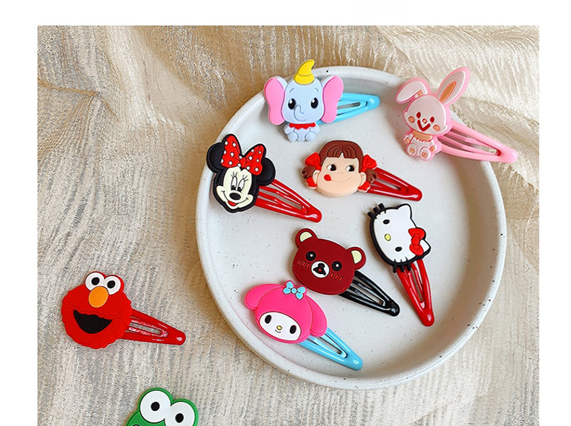 Fashion Little Girl Flower Animal Hit Color Alloy Rubber Children Hairpin,Kids Accessories