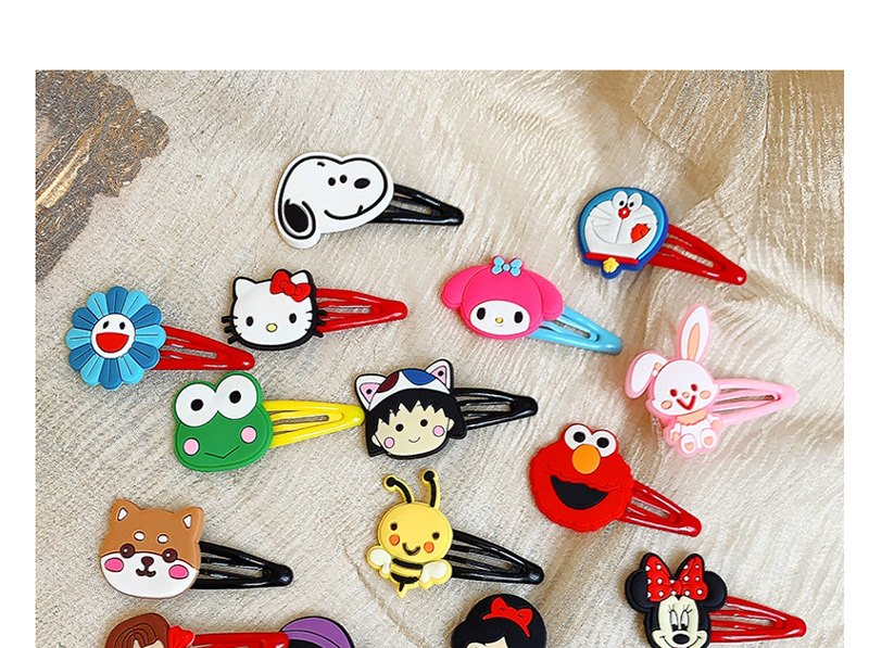 Fashion Puppy Flower Animal Hit Color Alloy Rubber Children Hairpin,Kids Accessories