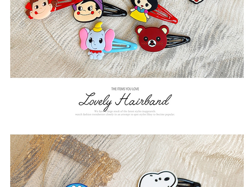 Fashion Child Flower Animal Hit Color Alloy Rubber Children Hairpin,Kids Accessories