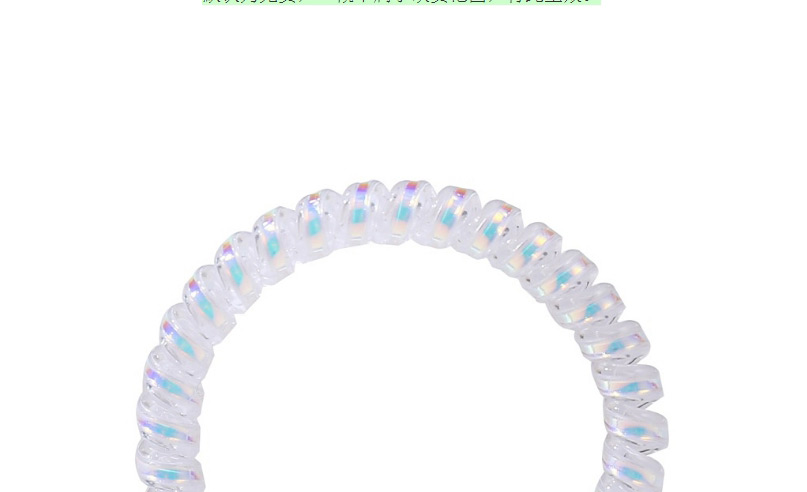 Fashion Multi-color Plastic Solid Color Telephone Line Hair Ring,Hair Ring