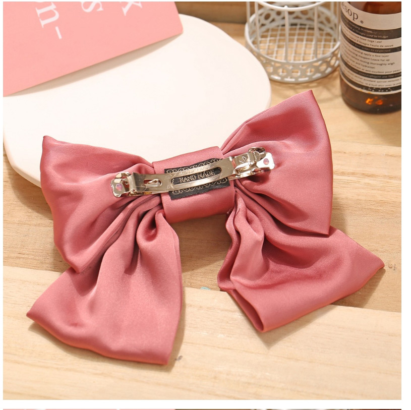 Fashion Yellow Large Bowknot Fabric Double-layer Hairpin Hair Rope Clip,Hair Ring