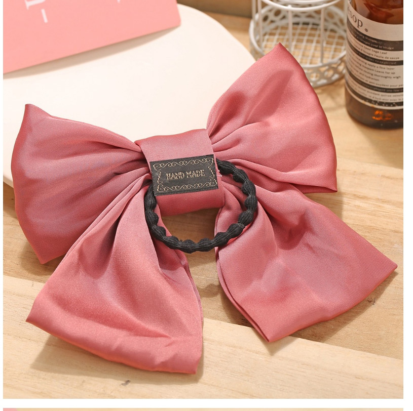 Fashion Green Large Bowknot Fabric Double-layer Hairpin Hair Rope Clip,Hair Ring