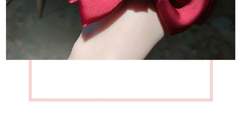 Fashion Pink Hair Rope Large Bow Double Layer Alloy Fabric Hairpin Hair Rope,Hair Ring