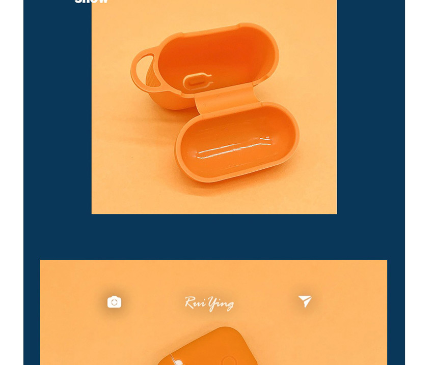 Fashion Bee Model + Orange Headphone Case Miyazaki Xiaomei Wireless Bluetooth Headset Silicone Case,Fashion Keychain